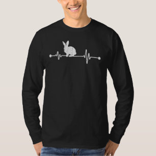 Camiseta Gráfico de Batimentos Cardíacos Bunny