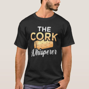Camiseta Gráfico de Bebidas de Vinho Suspiro de Cortiça