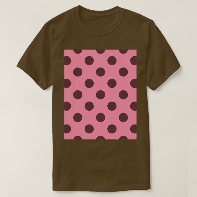 Camiseta Gráfico de Bolinhas Rosa Baker Miller (Frente do Design)
