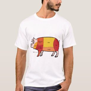 Camiseta Gráfico de Botão de Porco (2)
