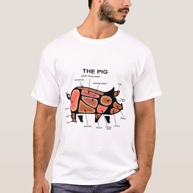 Camiseta Gráfico de Botões de Porte (Frente)