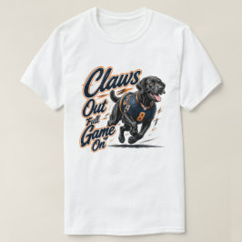 Camiseta Gráfico de Cachorro de Futebol Labrador Preto