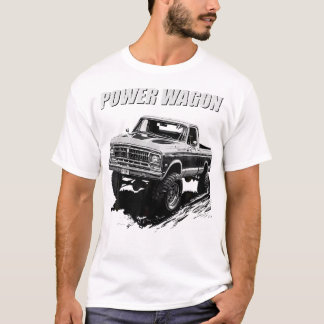 Camiseta Gráfico de Caminhão de Recepção do Power Wagon