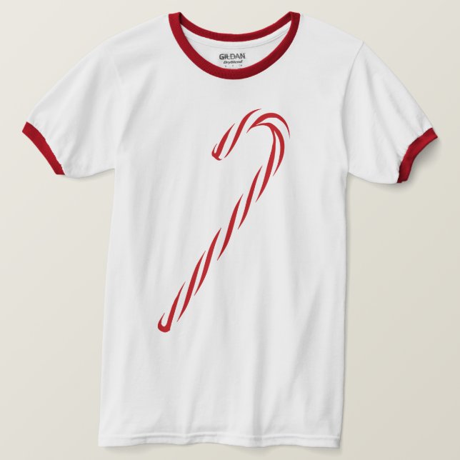 Camiseta Gráfico de Canas de Candy (Frente do Design)