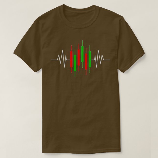 Camiseta Gráfico de Candlestick de Pulso de Token Cripto (Frente do Design)