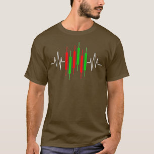 Camiseta Gráfico de Candlestick de Pulso de Token Cripto