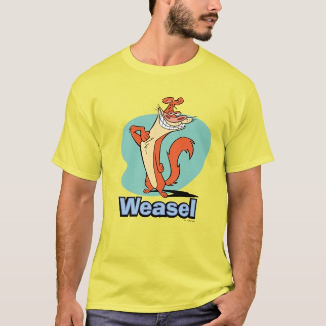 Camiseta Gráfico de Caractere Ortográfico de Weasel (Frente)