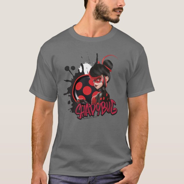 Camiseta Gráfico de Caractere Shadybug Reverso Miraculoso (Frente)