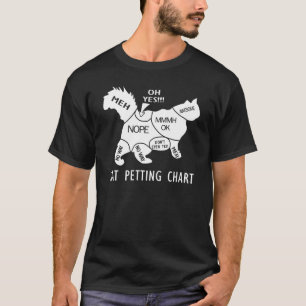 Camiseta Gráfico de Carinho de Gato