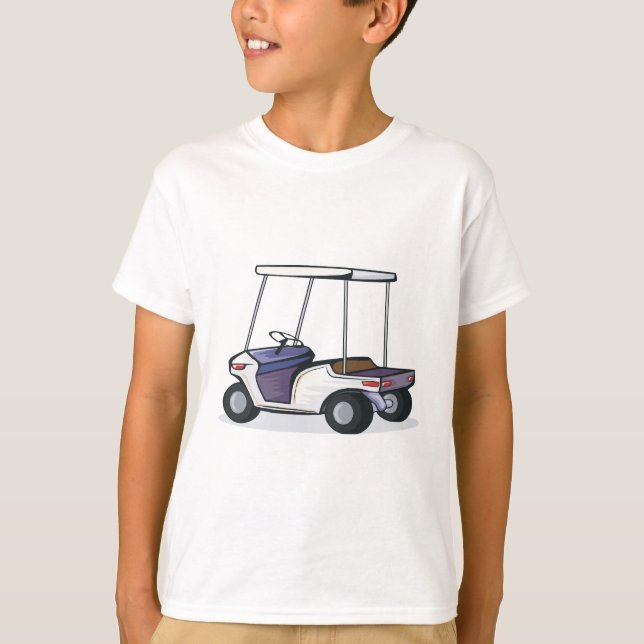 Camiseta gráfico de carrinho de golfe (Frente)