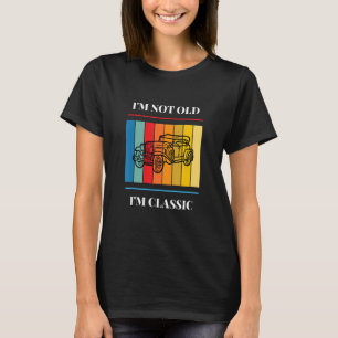 Camiseta Gráfico de carro Não sou velho Sou o retro-retrô c
