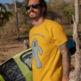 Camiseta Gráfico de Cartoons de Manateio de Mensagens Perso