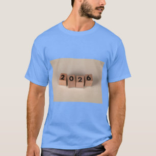 Camiseta Gráfico de Celebração do Ano Novo