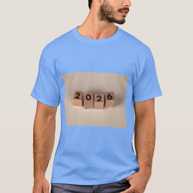 Camiseta Gráfico de Celebração do Ano Novo (Frente)