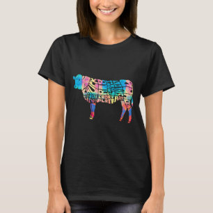 Camiseta Gráfico De Churrascos Para Cortes De Carne De Vac
