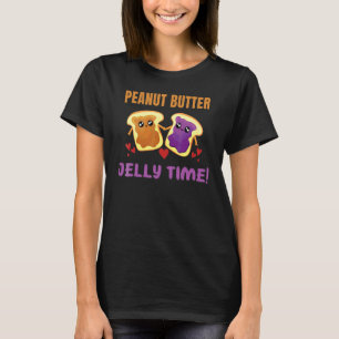 Camiseta Gráfico de Comida da Geleia da Manteiga de Amendoi