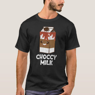 Camiseta Gráfico de Comida de Leite Choccy