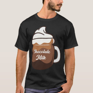 Camiseta Gráfico de Comidas de leite de chocolate