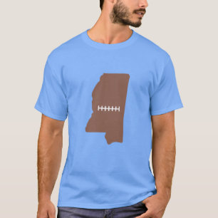 Camiseta Gráfico de Contorno do Estado do Mississippi