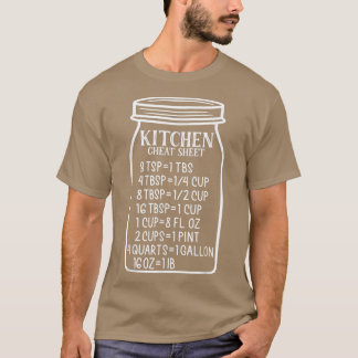 Camiseta gráfico de conversão de cozinha gráfico de cozinha