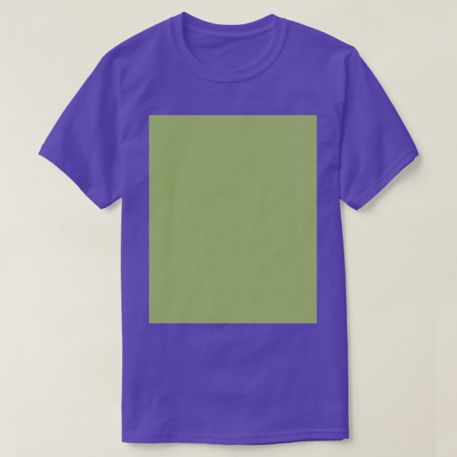 Camiseta Gráfico de Cor Verde Iguana Pálida Sólido Barata  (Frente do Design)