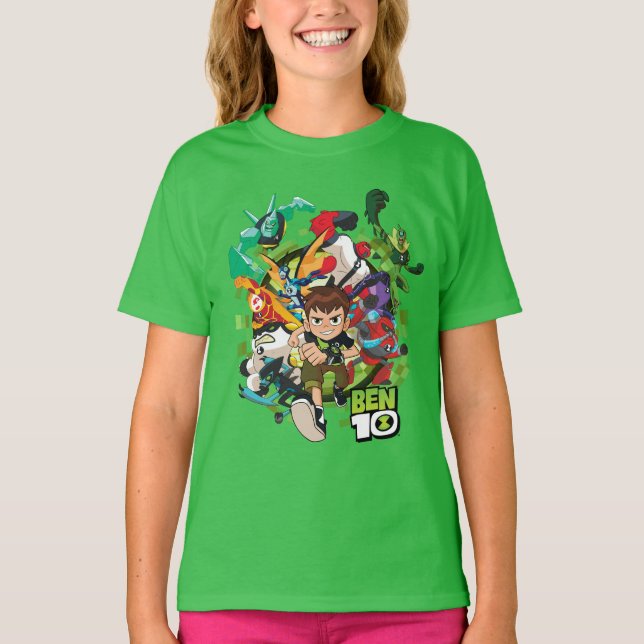 Camiseta Gráfico de Corrente de Alienígena Ben 10 (Frente)