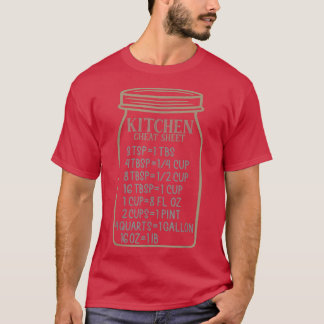 Camiseta Gráfico de Cozinhar de Gráfico de Conversão em Coz