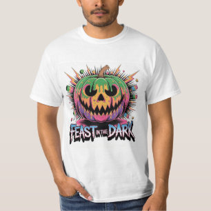 Camiseta Gráfico de Cultura Pop do Abóbora Sinistro