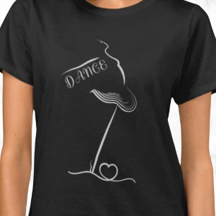 Camiseta Gráfico de dança artística