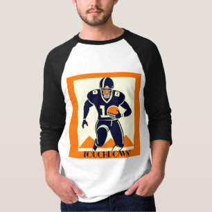 Camiseta Gráfico de Deco de Futebol Americano Touchdown
