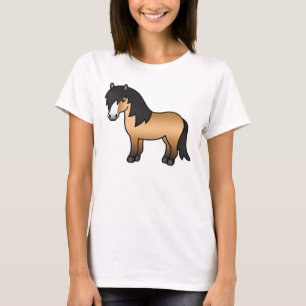 Camiseta Gráfico de desenho de desenhos animados de Pôneos 