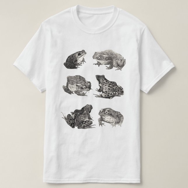 Camiseta Gráfico de desenho do sapo (Frente do Design)