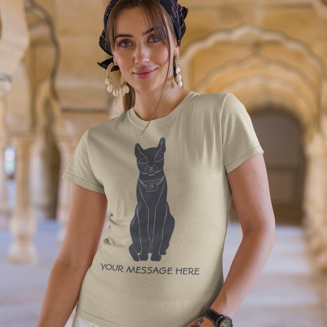 Camiseta Gráfico de Deusa de Gato Egípcia Bastet (Criador carregado)
