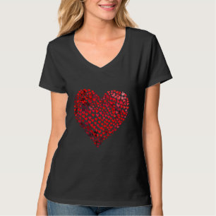 Camiseta Gráfico de Dias de os namorados 3D Hearts