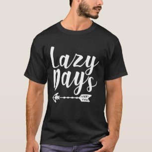 Camiseta Gráfico de Dias Preguiçosos
