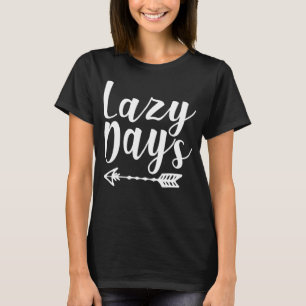 Camiseta Gráfico de Dias Preguiçosos