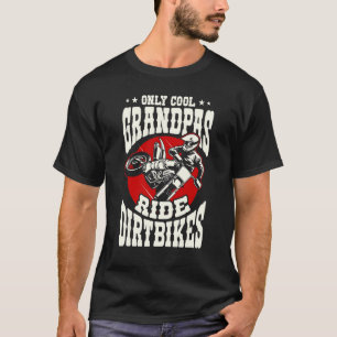 Camiseta Gráfico de Dirtbike Masculino para Homens Avôs Mot