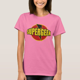 Camiseta Gráfico de Diversão SUPERGEEK TEE