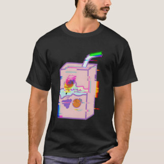 Camiseta Gráfico de Efeito de Derrame da Caixa de Sumo