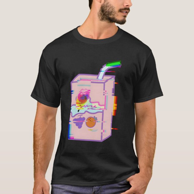 Camiseta Gráfico de Efeito de Derrame da Caixa de Sumo (Frente)