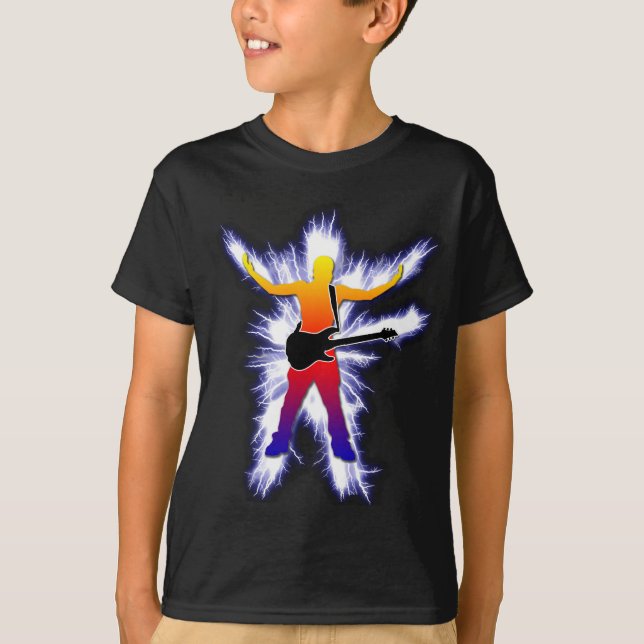 Camiseta Gráfico de electrificação do baixista (Frente)