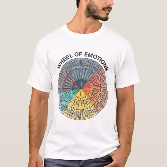 Camiseta Gráfico de Emoção de Rodas Terapêutica Mental (Frente)