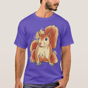 Camiseta Gráfico de Esquilo Pequeno Animal Fo Squirre
