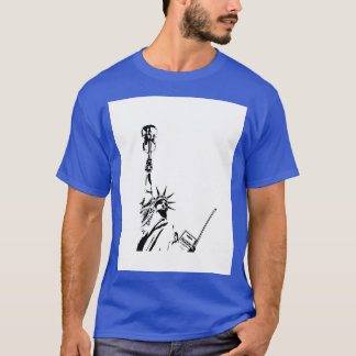 Camiseta Gráfico de Estátua Violina