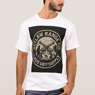 Camiseta Gráfico de estilo redondo ocidental