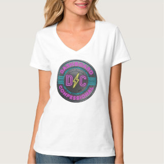 Camiseta Gráfico de Estilo Vintage com Logotipo do Dashboar