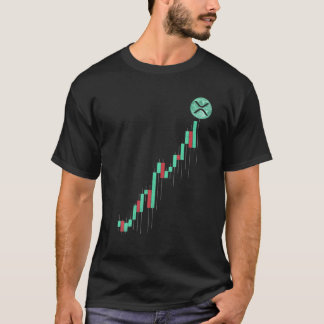 Camiseta Gráfico De Estoque De Vintagem Ripple A Moeda XRP