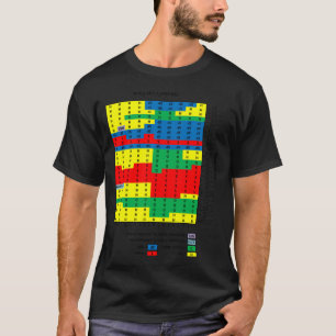 Camiseta Gráfico de Estratégia do Blackjack Wearable (Para