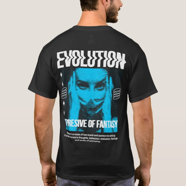 Camiseta Gráfico de evolução (Verso)