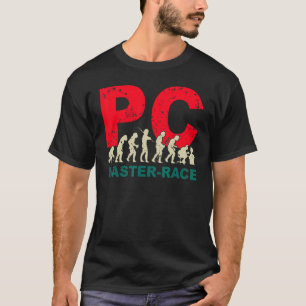 Camiseta Gráfico De Evolução Da Raça Mestre Pc Para Jogador
